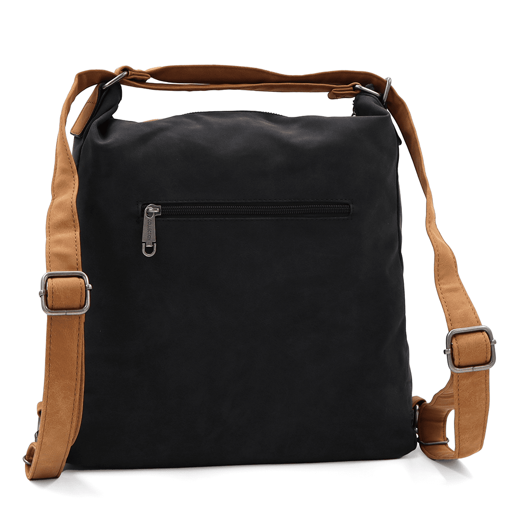 2 az 1-ben – Nagy táska és hátizsák Natalia – fekete