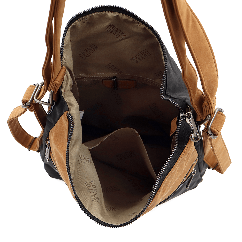 2 az 1-ben – Nagy táska és hátizsák Natalia – fekete