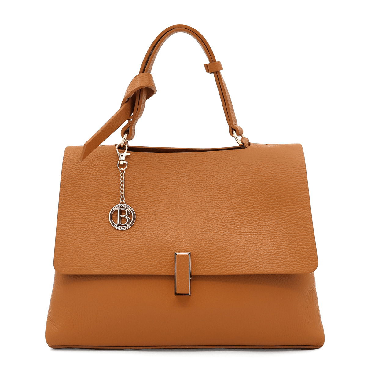 Női táska természetes bőrből Viola - cseréptetőbarna