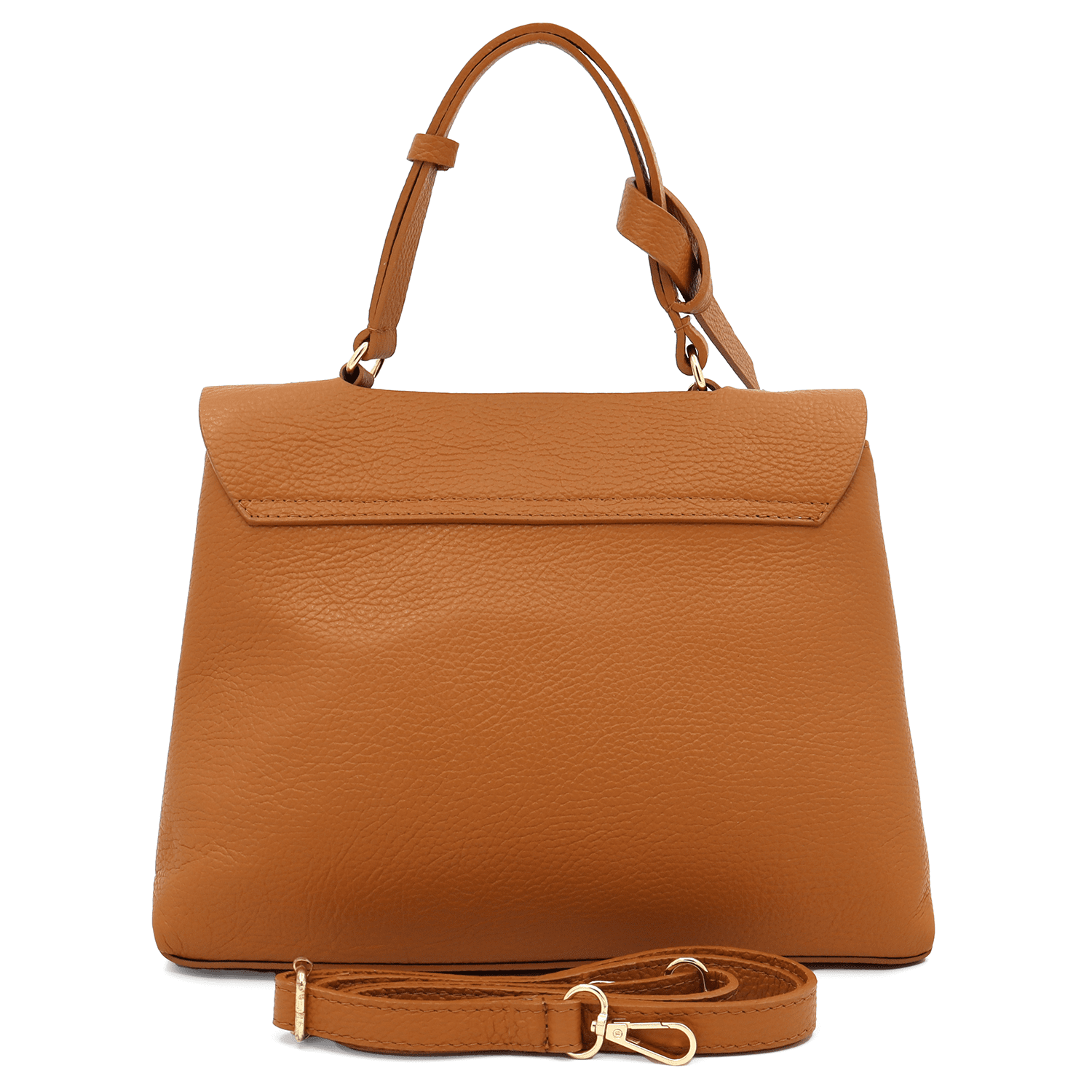 Női táska természetes bőrből Viola - cseréptetőbarna