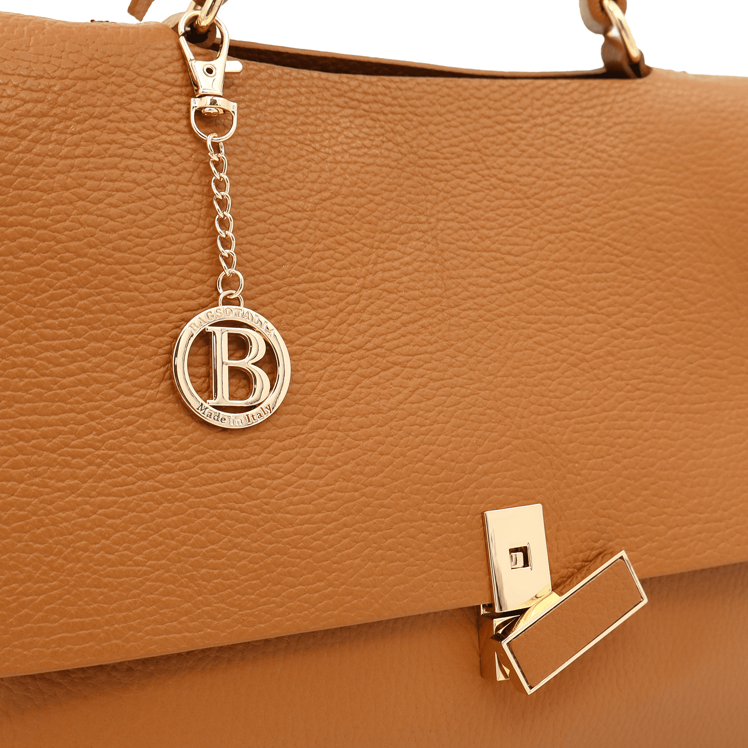 Női táska természetes bőrből Viola - cseréptetőbarna