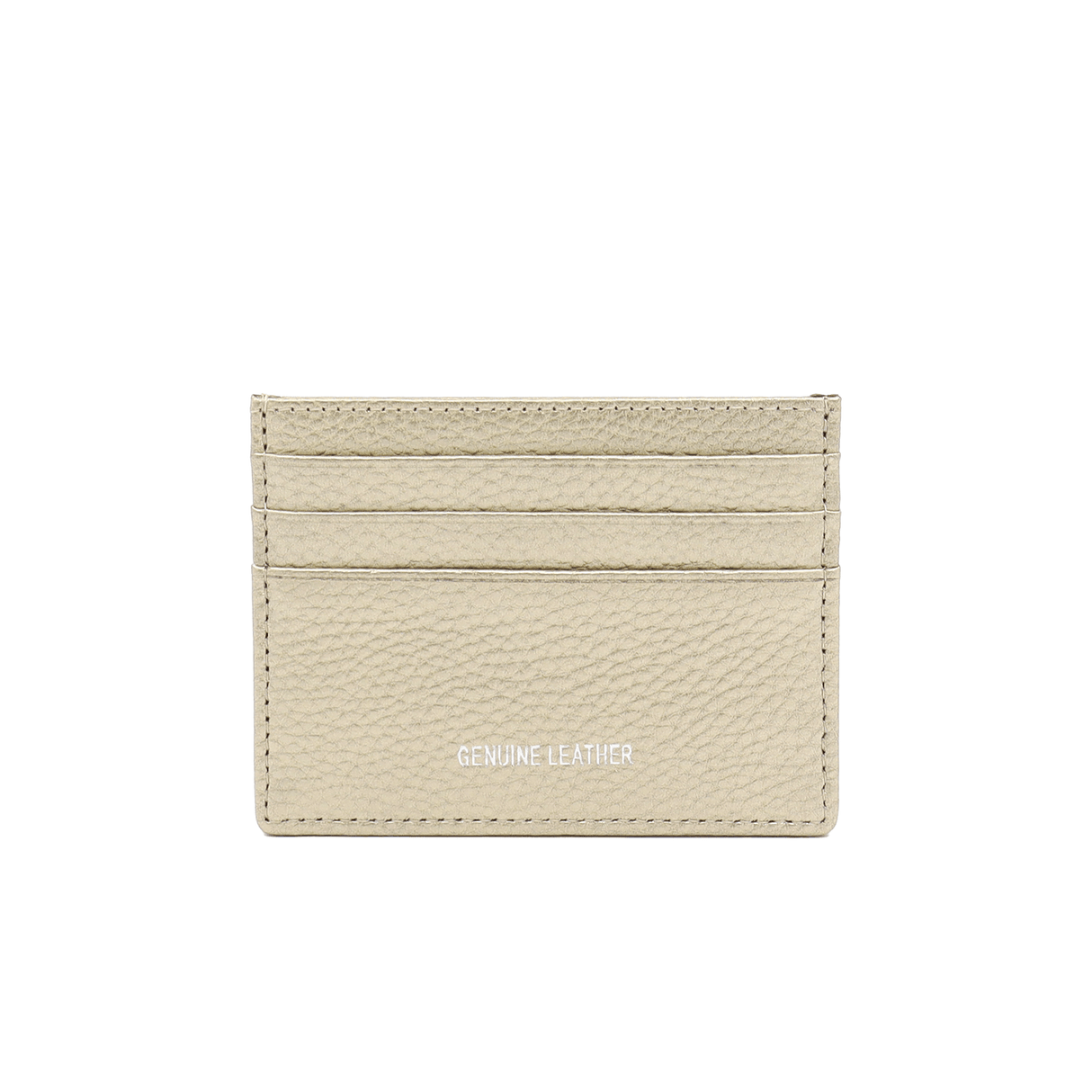 Kártyatartó természetes bőrből  - arany
