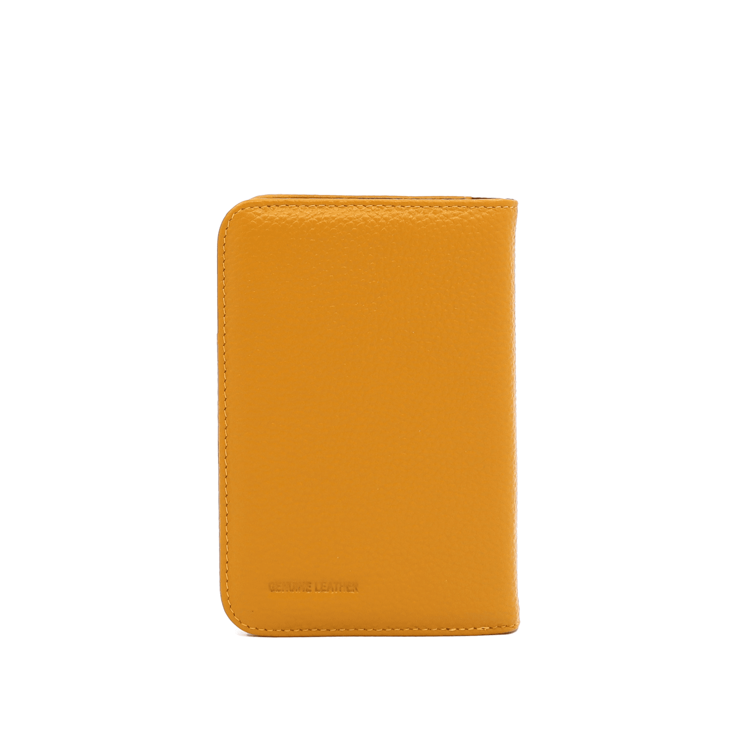 Természetes bőr tok útlevélhez, dokumentumokhoz és kártyákhoz - mustársárga
