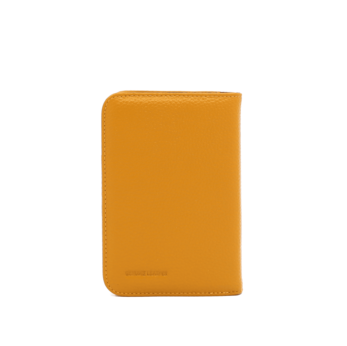 Természetes bőr tok útlevélhez, dokumentumokhoz és kártyákhoz - mustársárga