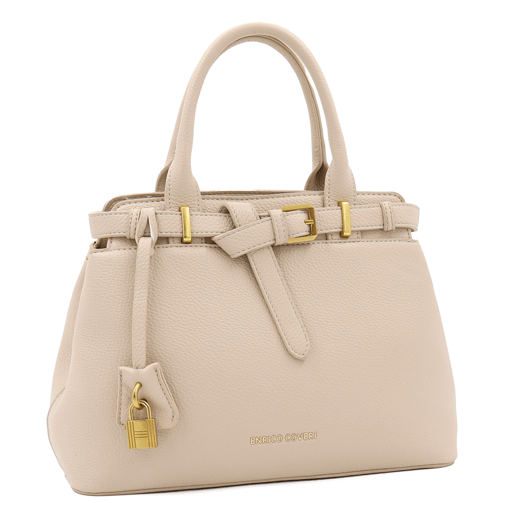 ENRICO COVERI - Nagy női táska - világosbarna