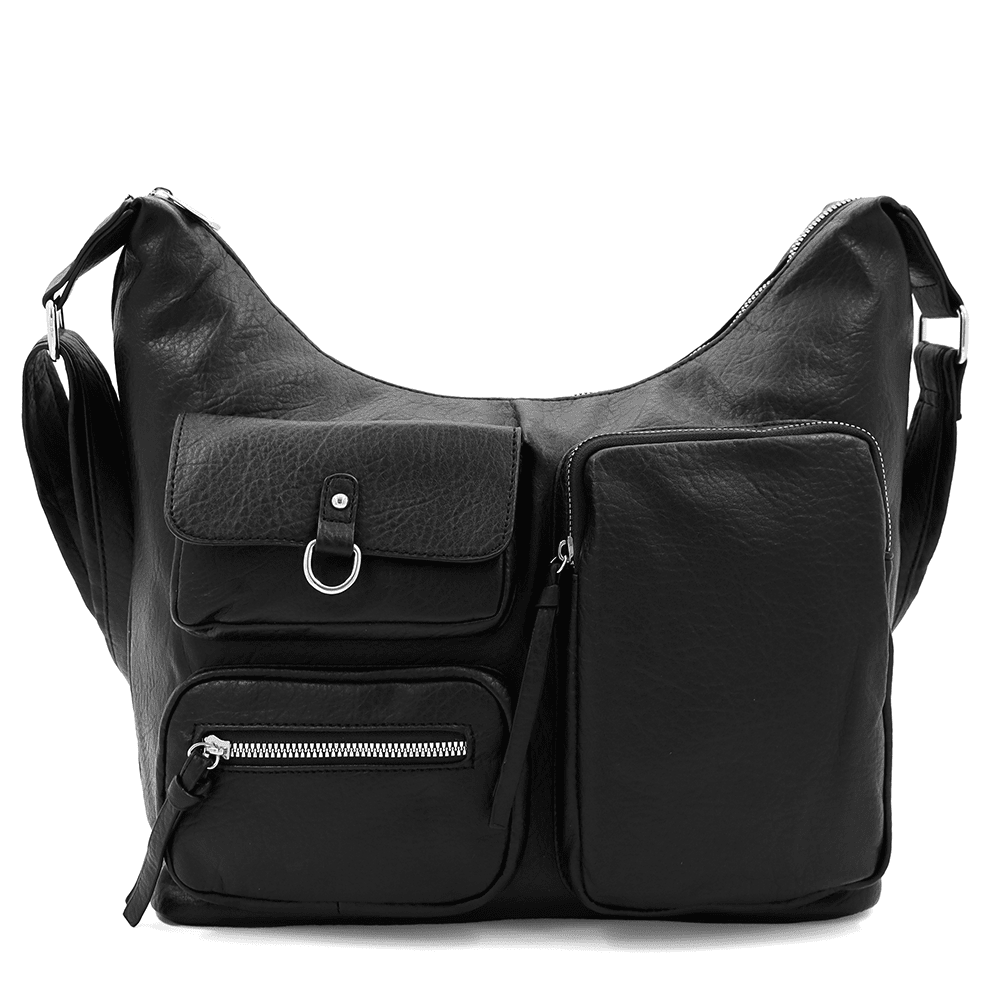 Nagy női válltáska Beana - fekete