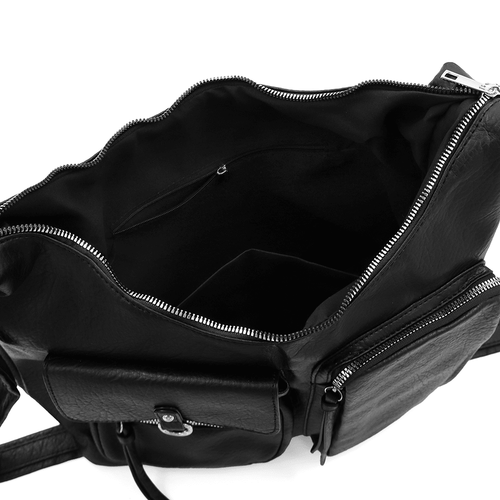 Nagy női válltáska Beana - fekete