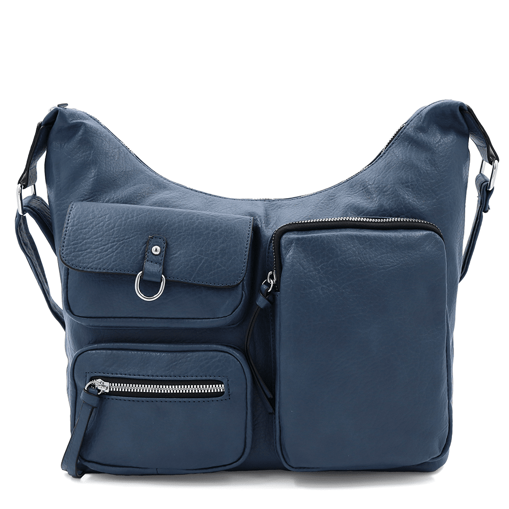 Nagy női válltáska Beana - sötétkék