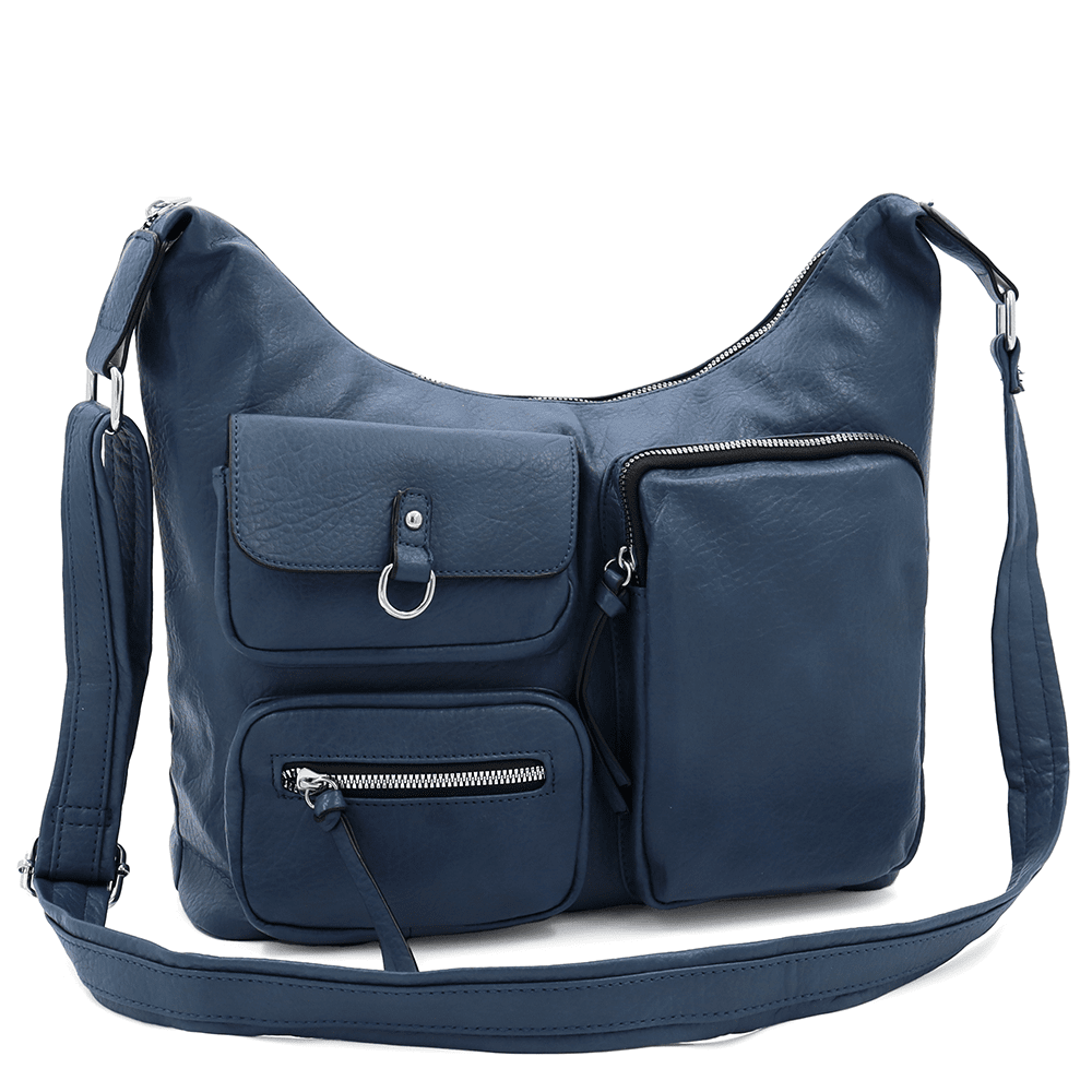 Nagy női válltáska Beana - sötétkék