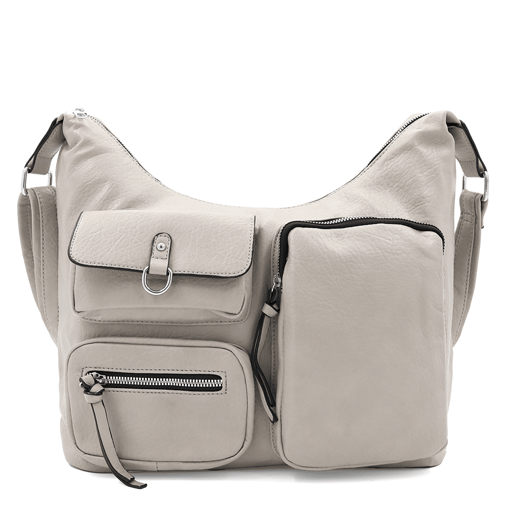 Nagy női válltáska Beana - szürke