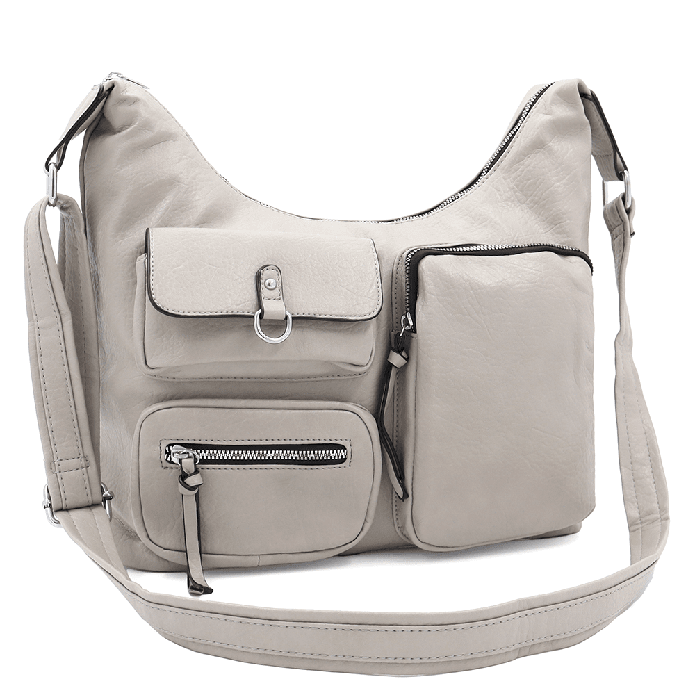 Nagy női válltáska Beana - szürke