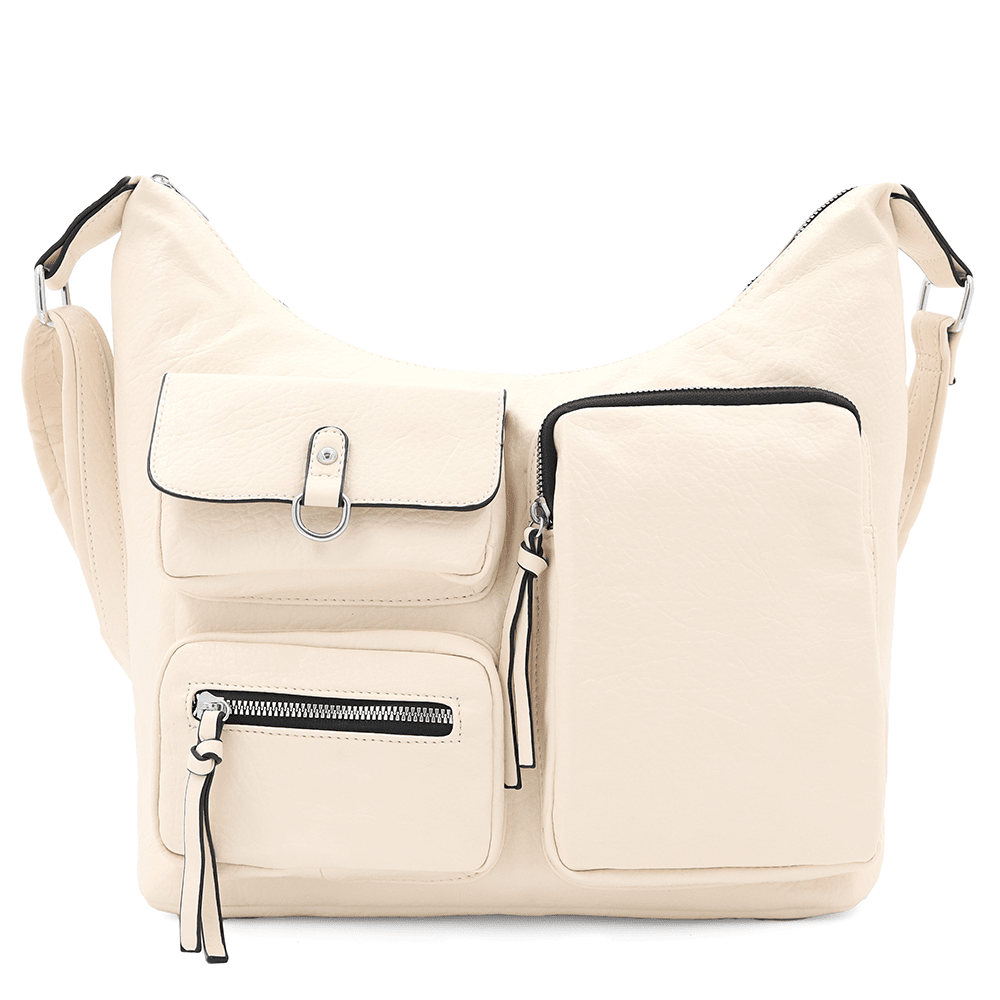 Nagy női válltáska Beana - bézs