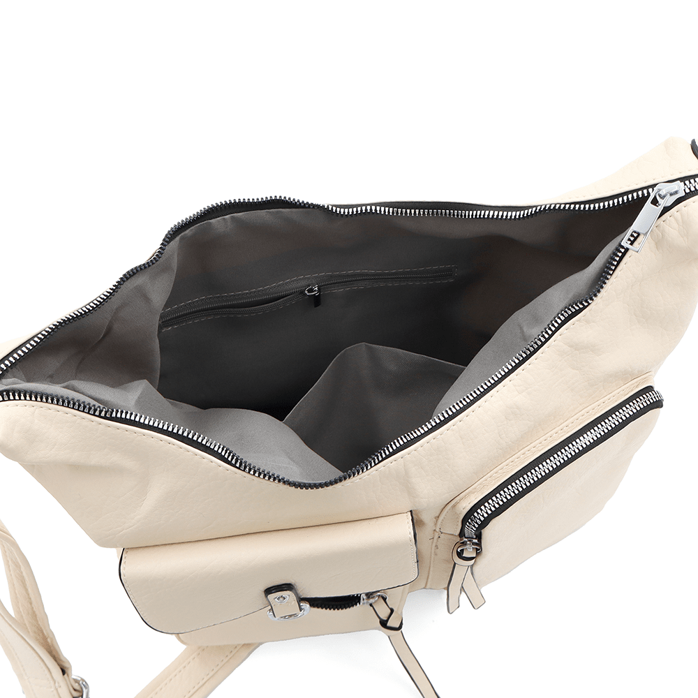 Nagy női válltáska Beana - bézs