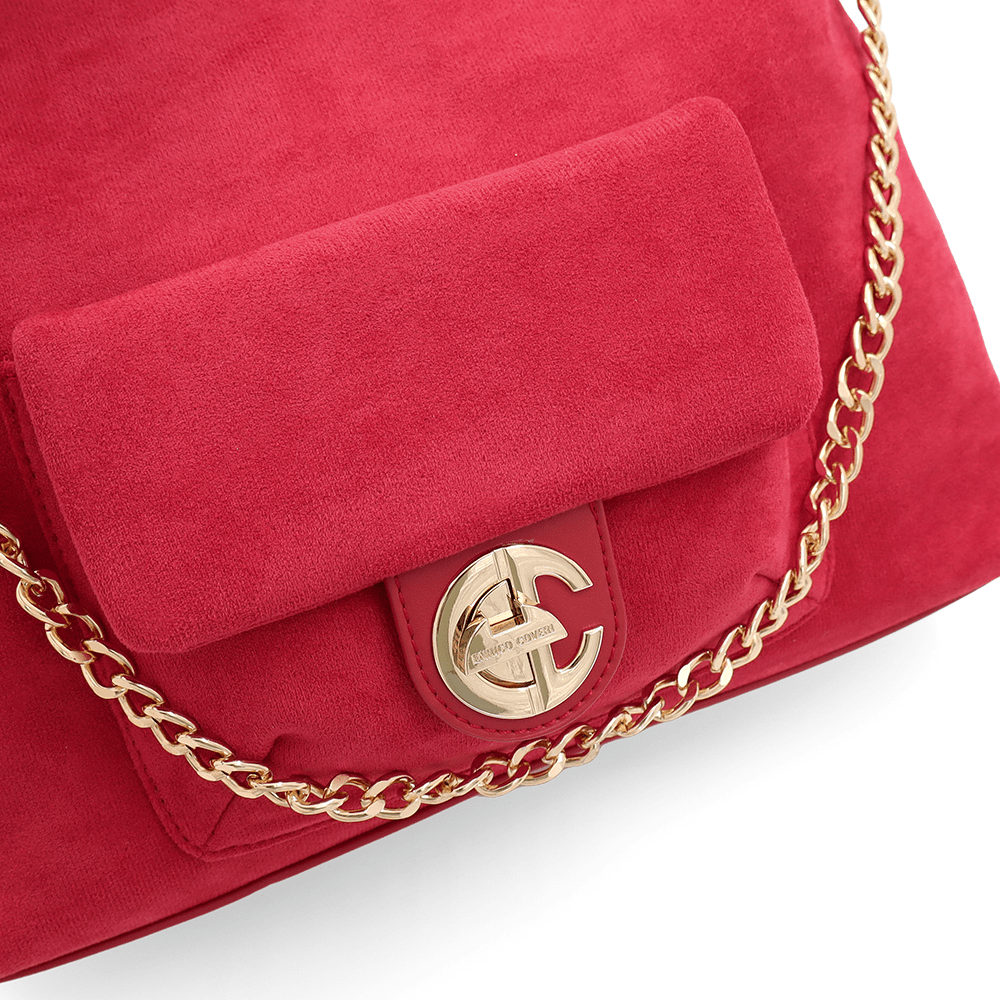 ENRICO COVERI - Női táska, vászontáska típusú, vörös