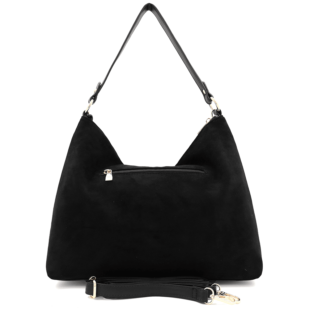 ENRICO COVERI - Női táska, velúr, fekete