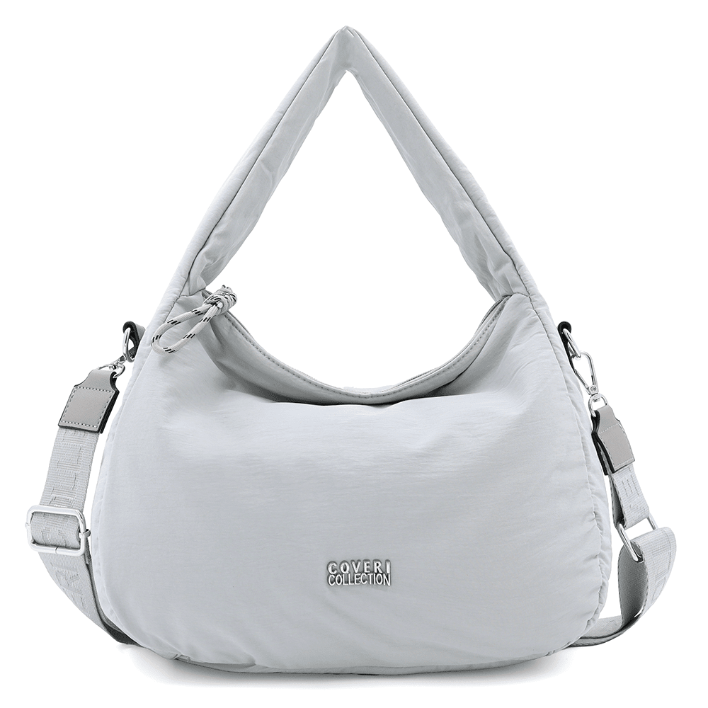 Női szövet táska 2 fogantyúval Erina  - világosszürke