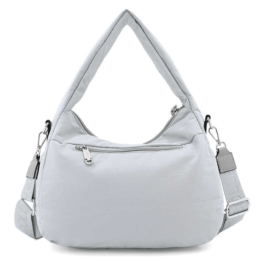 Női szövet táska 2 fogantyúval Erina  - világosszürke