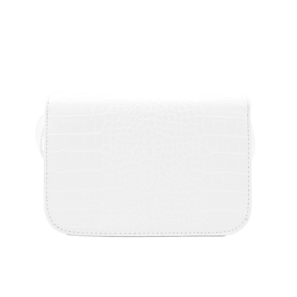ENRICO COVERI - Női válltáska krokodil mintával - fehér
