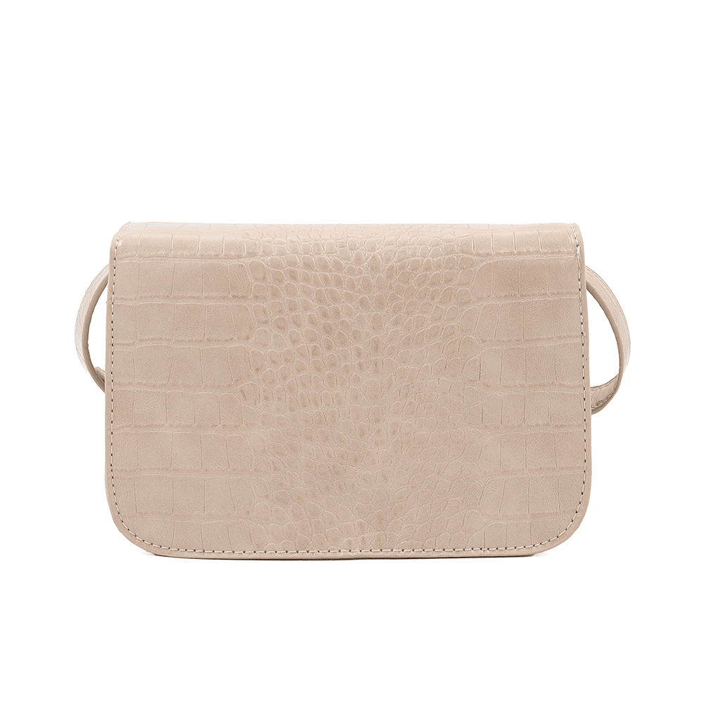 ENRICO COVERI - Női válltáska krokodil mintával - világosbarna