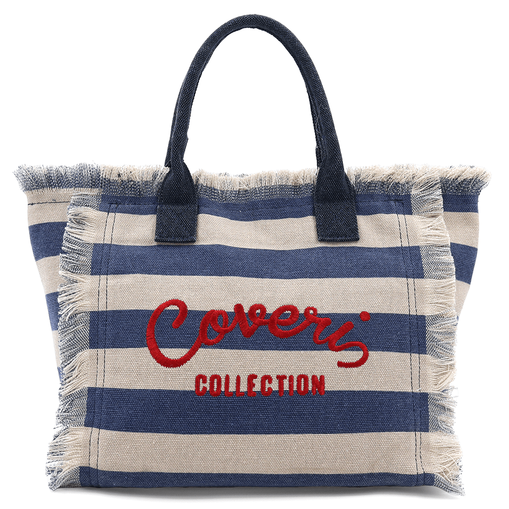 Strandtáska Kalina nyomtatással - sötétkék