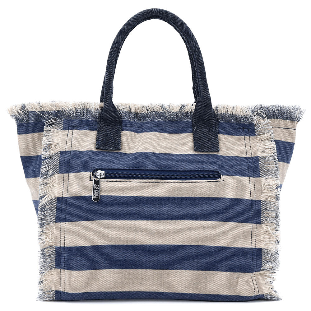 Strandtáska Kalina nyomtatással - sötétkék