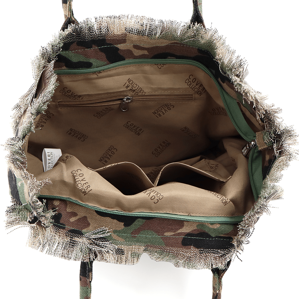 Strandtáska Kalina-nyomtatással – kamuflázs