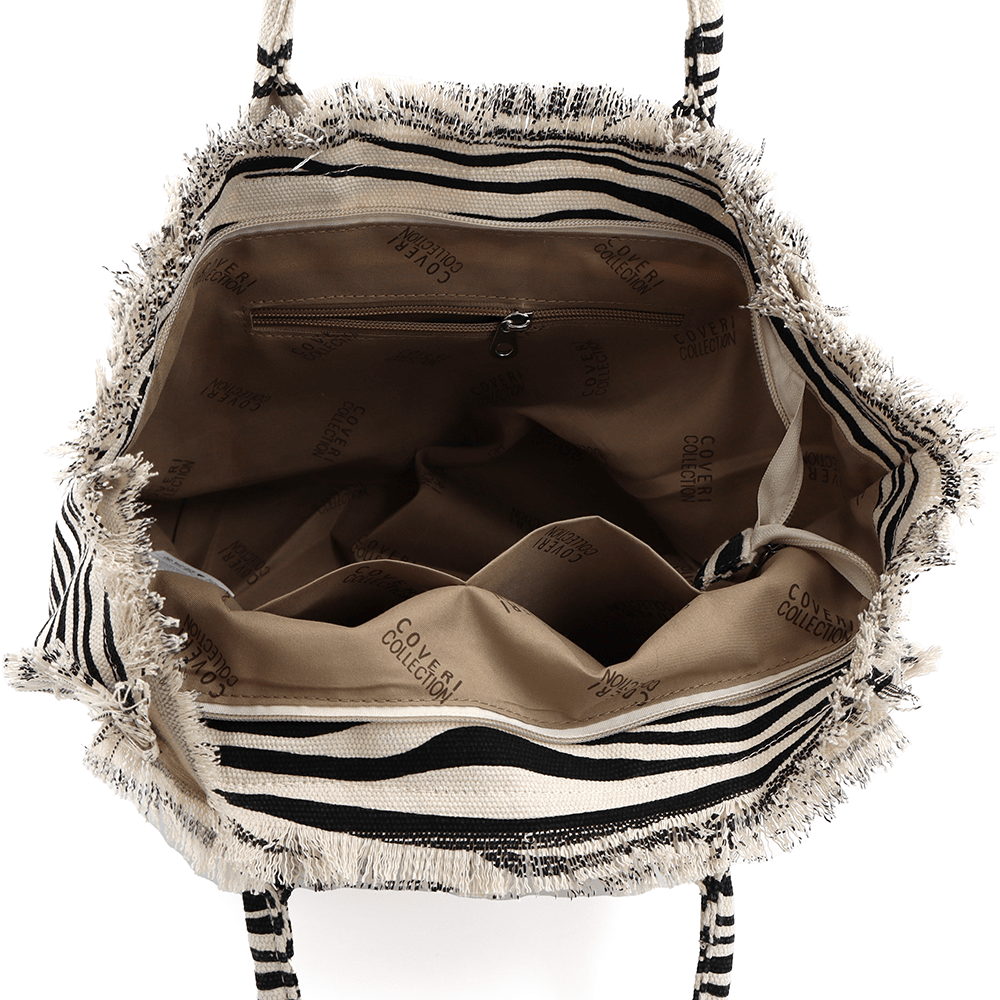 Strandtáska Kalina-nyomtatással – zebra