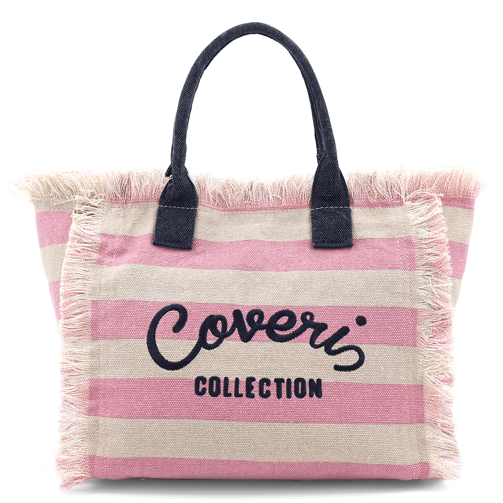 Strandtáska Kalina nyomtatással - rózsaszín