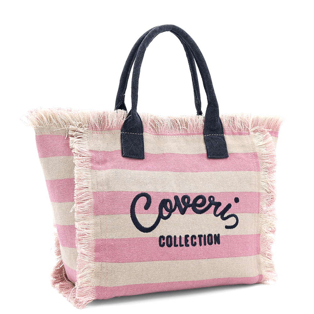 Strandtáska Kalina nyomtatással - rózsaszín