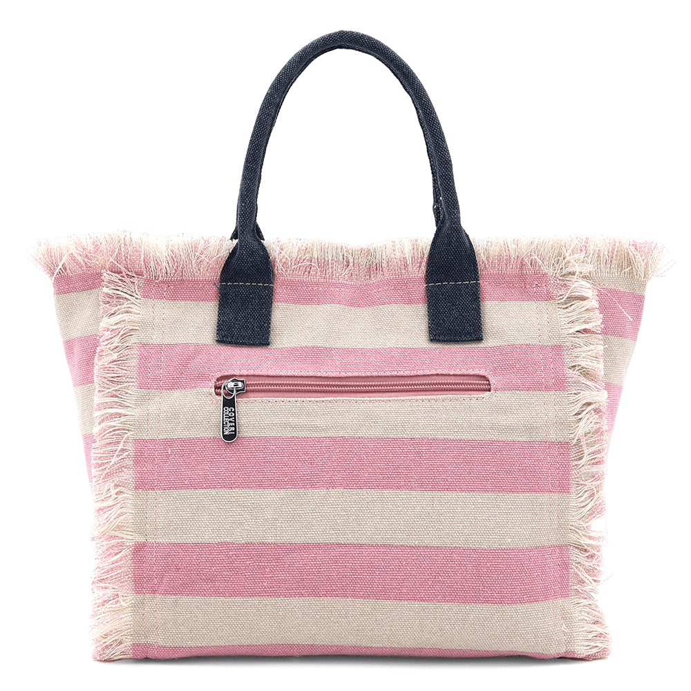 Strandtáska Kalina nyomtatással - rózsaszín