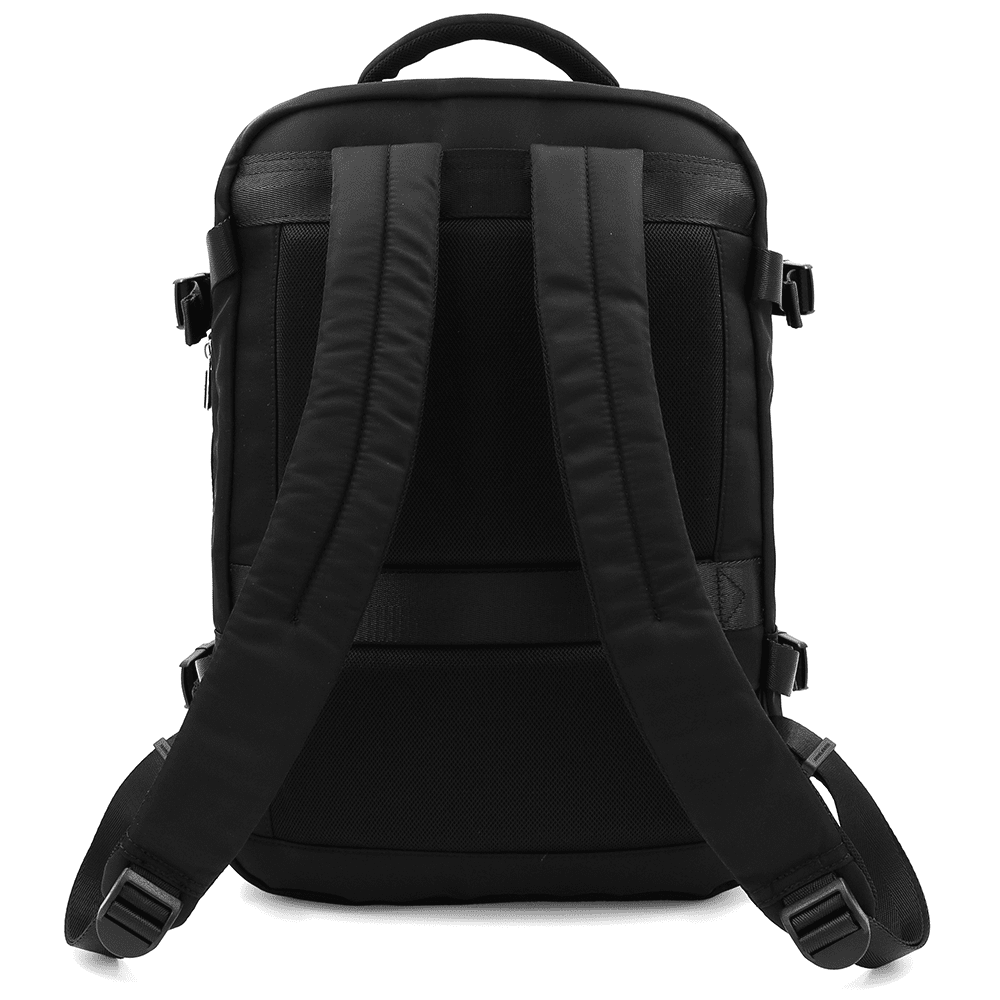 David Jones uniseks utazótáska – kézipoggyász repülőgépen, laptopzsebbel és poggyászrekesszel – fekete