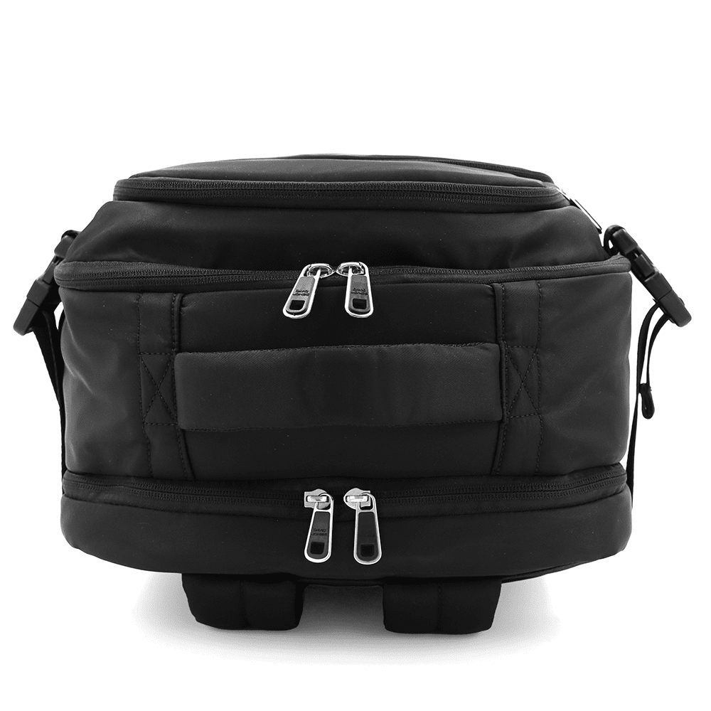 David Jones uniseks utazótáska – kézipoggyász repülőgépen, laptopzsebbel és poggyászrekesszel – fekete