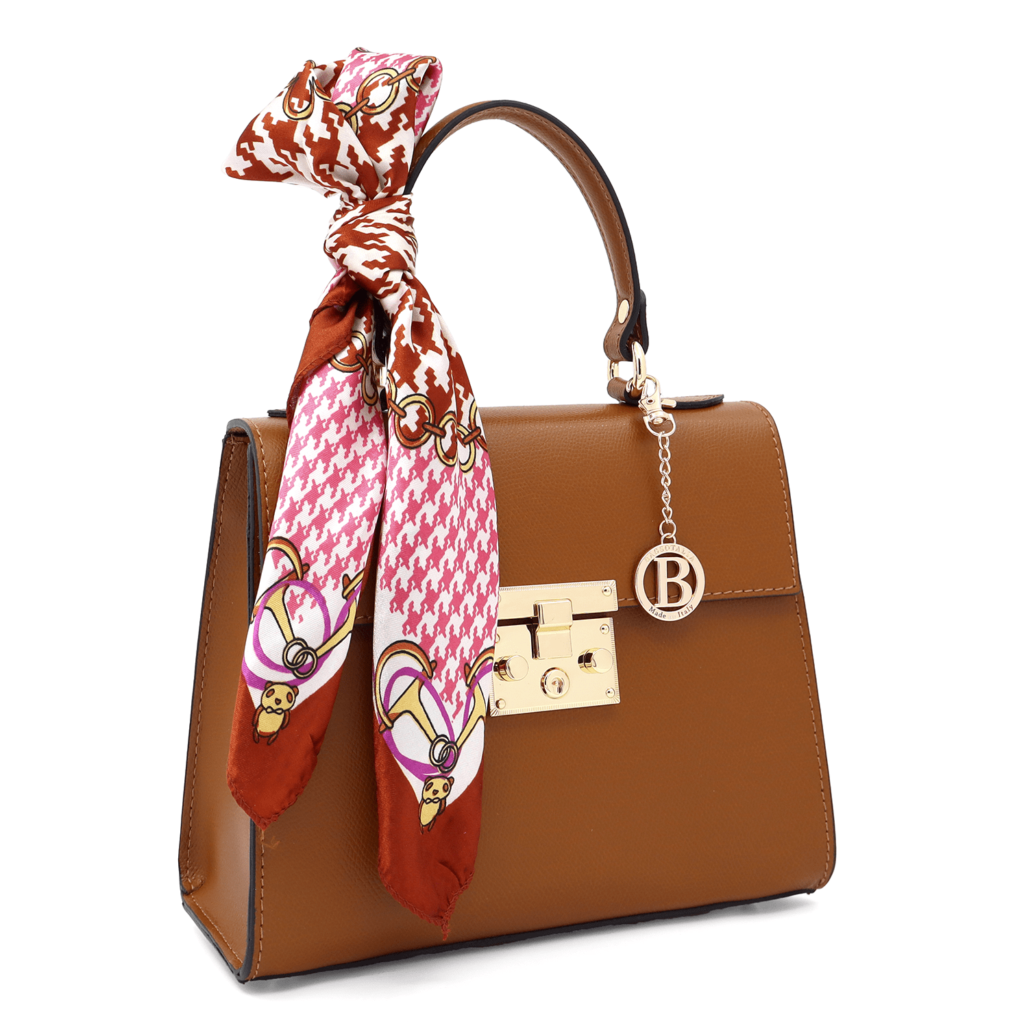 Természetes bőr táska Alessandra - cserépbarna