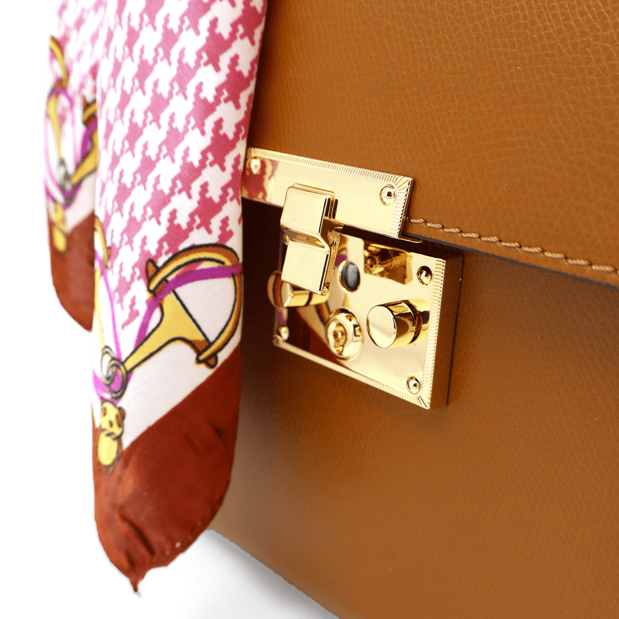 Természetes bőr táska Alessandra - cserépbarna