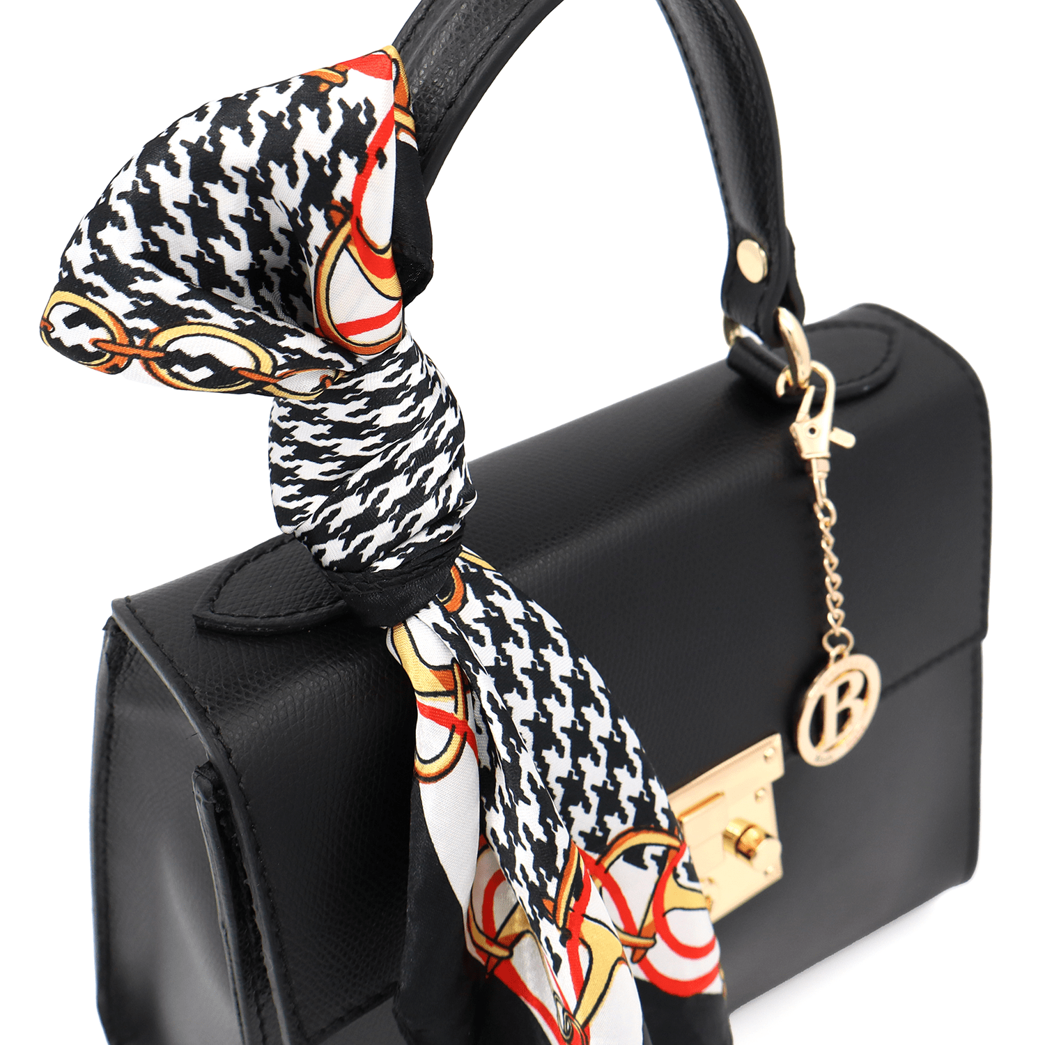 Természetes bőr táska Alessandra - fekete