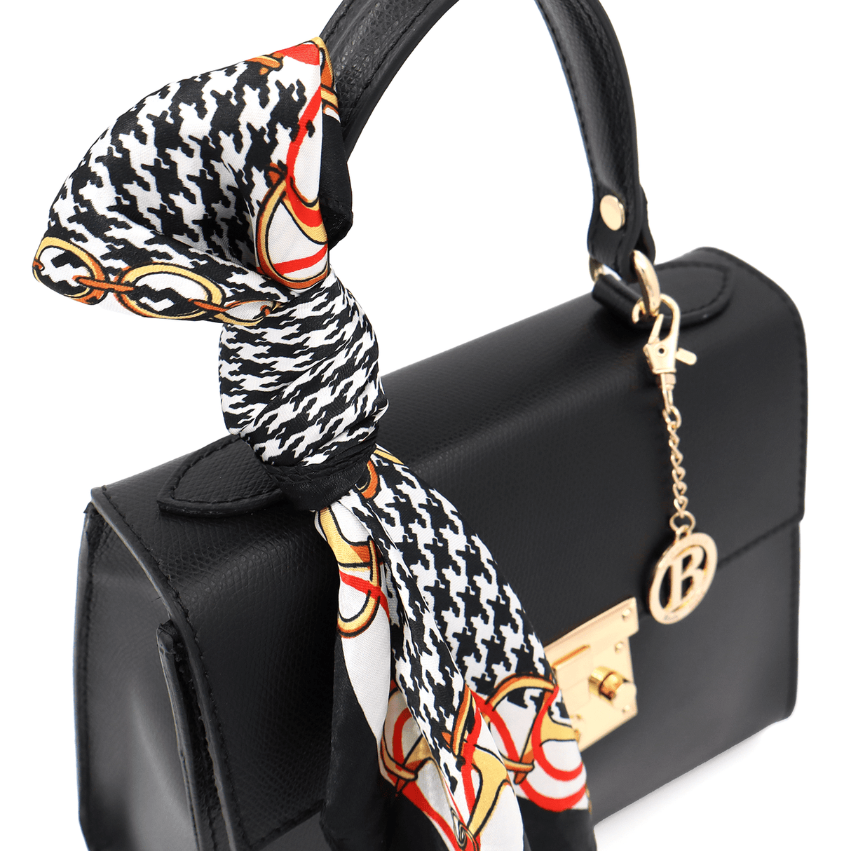 Természetes bőr táska Alessandra - fekete