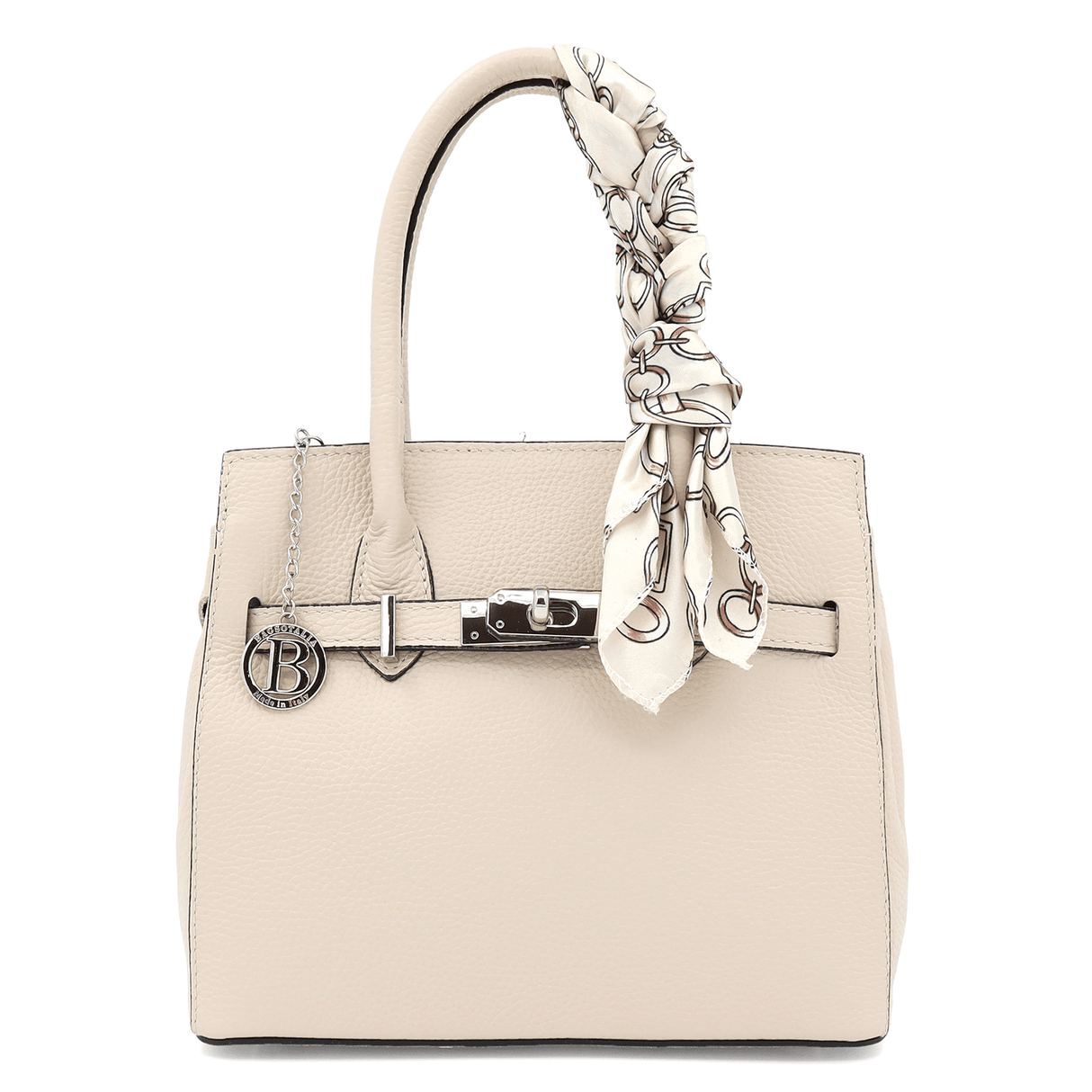 Luxus táska természetes bőrből - bézs