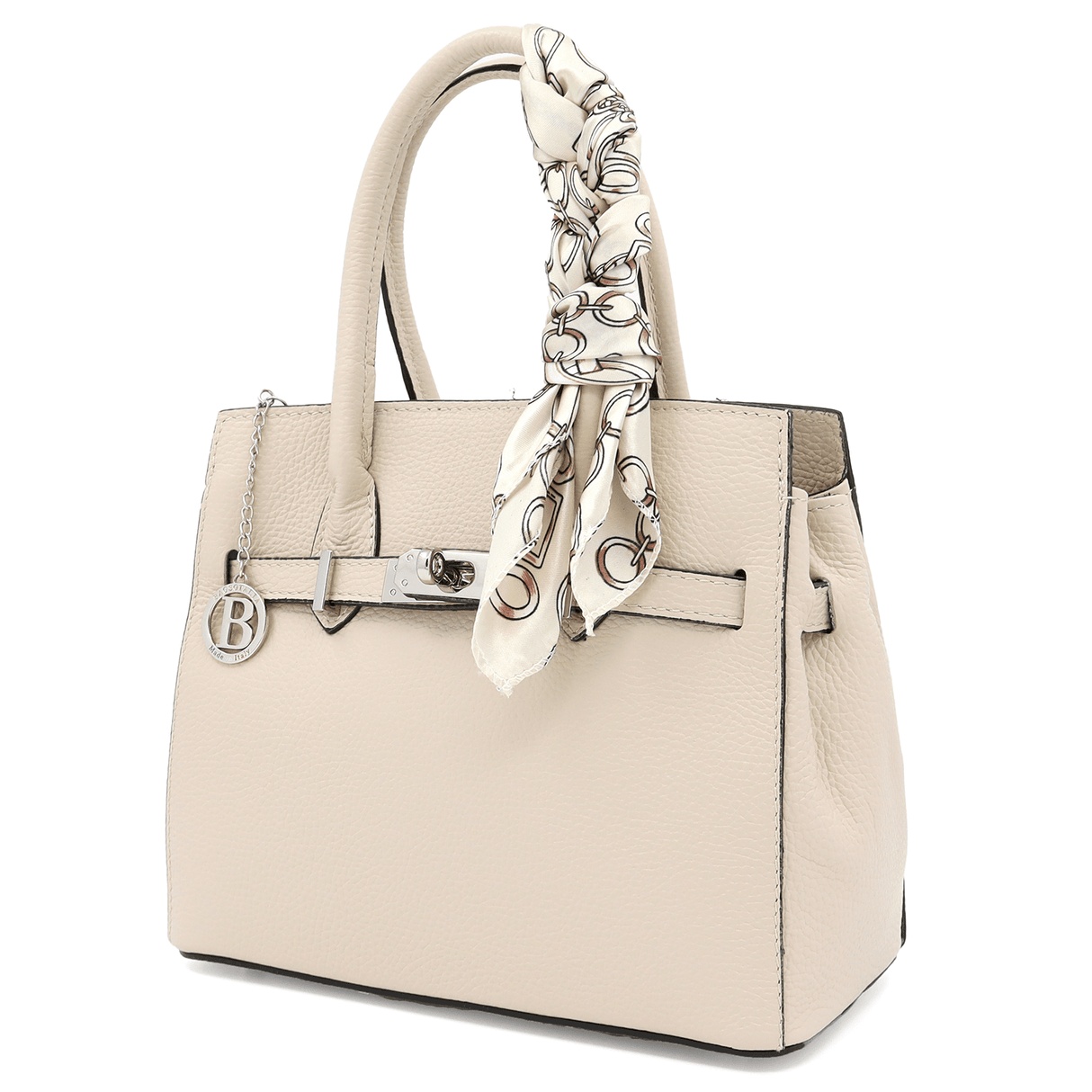 Luxus táska természetes bőrből - bézs