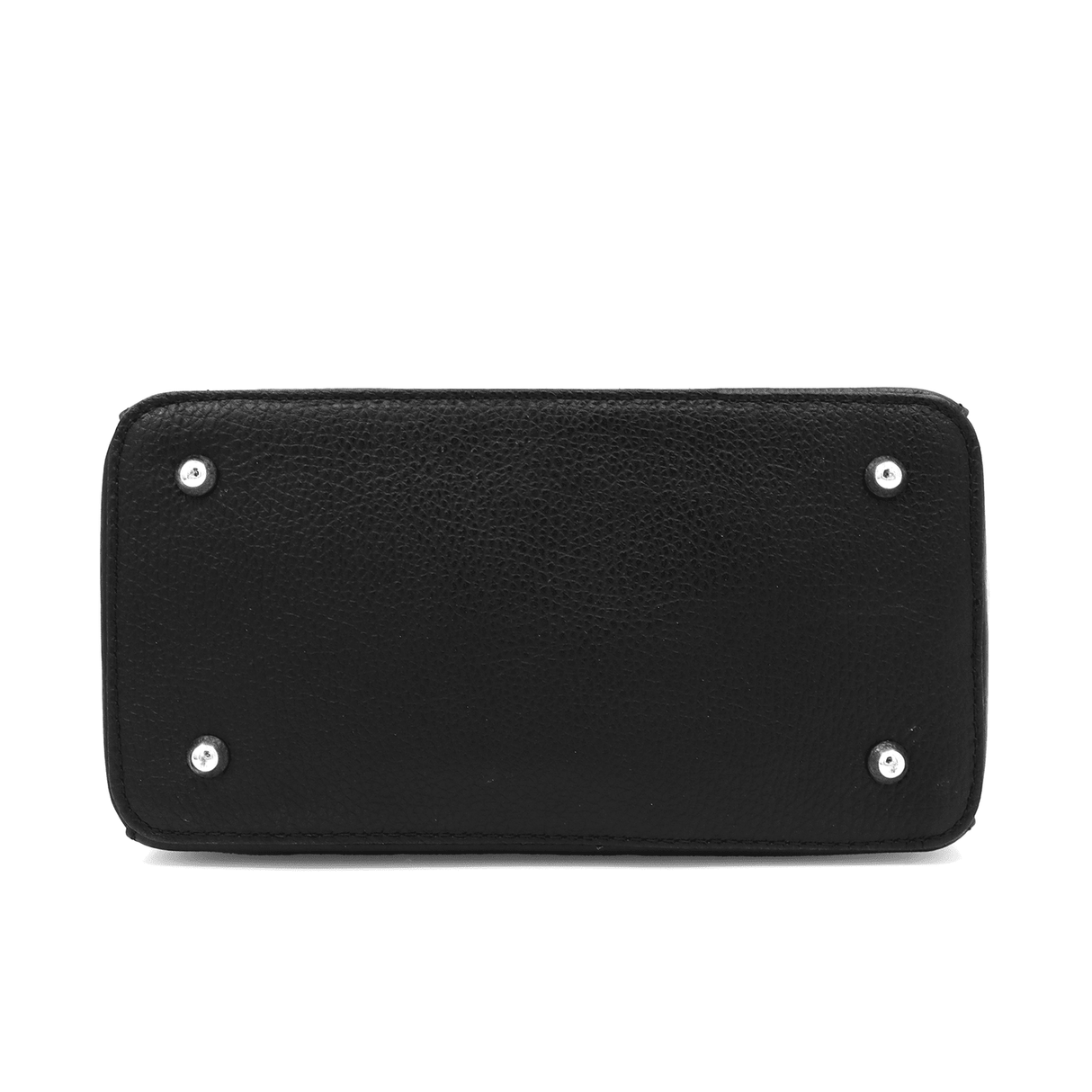 Luxus táska természetes bőrből - fekete