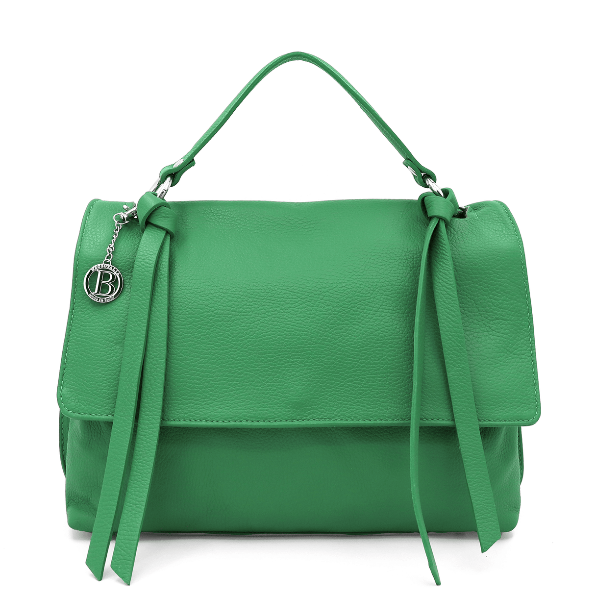 Női válltáska természetes bőrből Matera - zöld