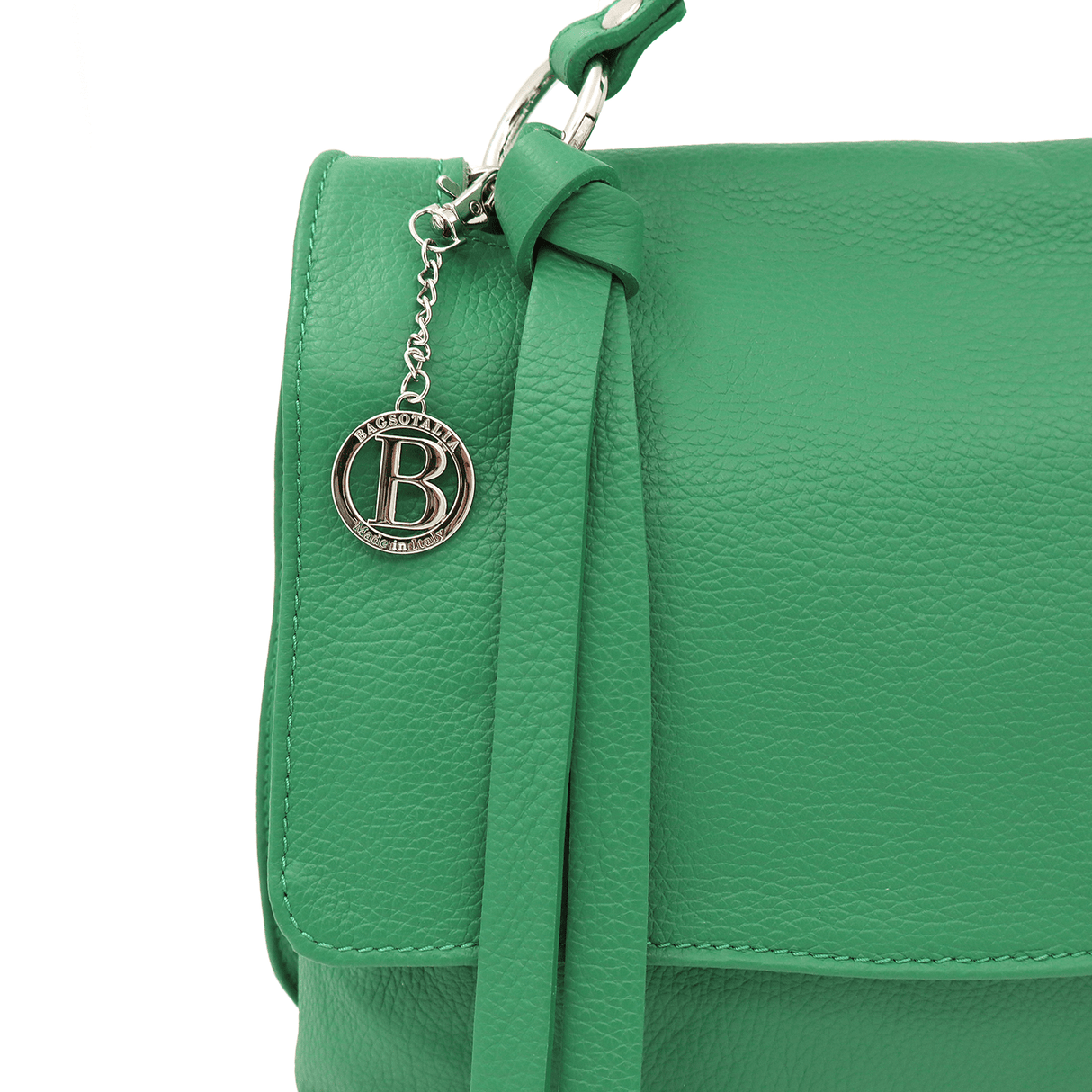 Női válltáska természetes bőrből Matera - zöld