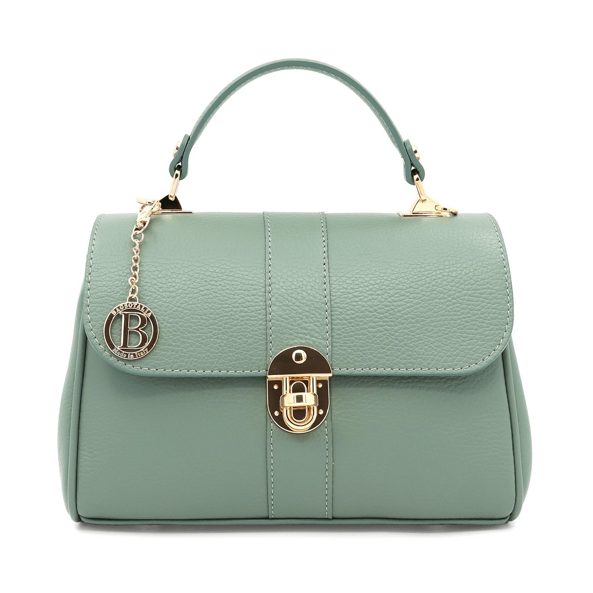 Női táska természetes bőrből Miriam - zöld