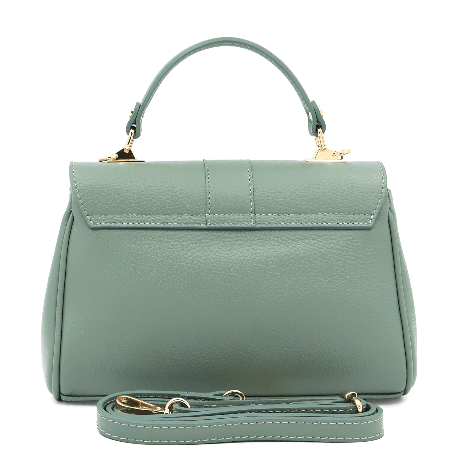 Női táska természetes bőrből Miriam - zöld