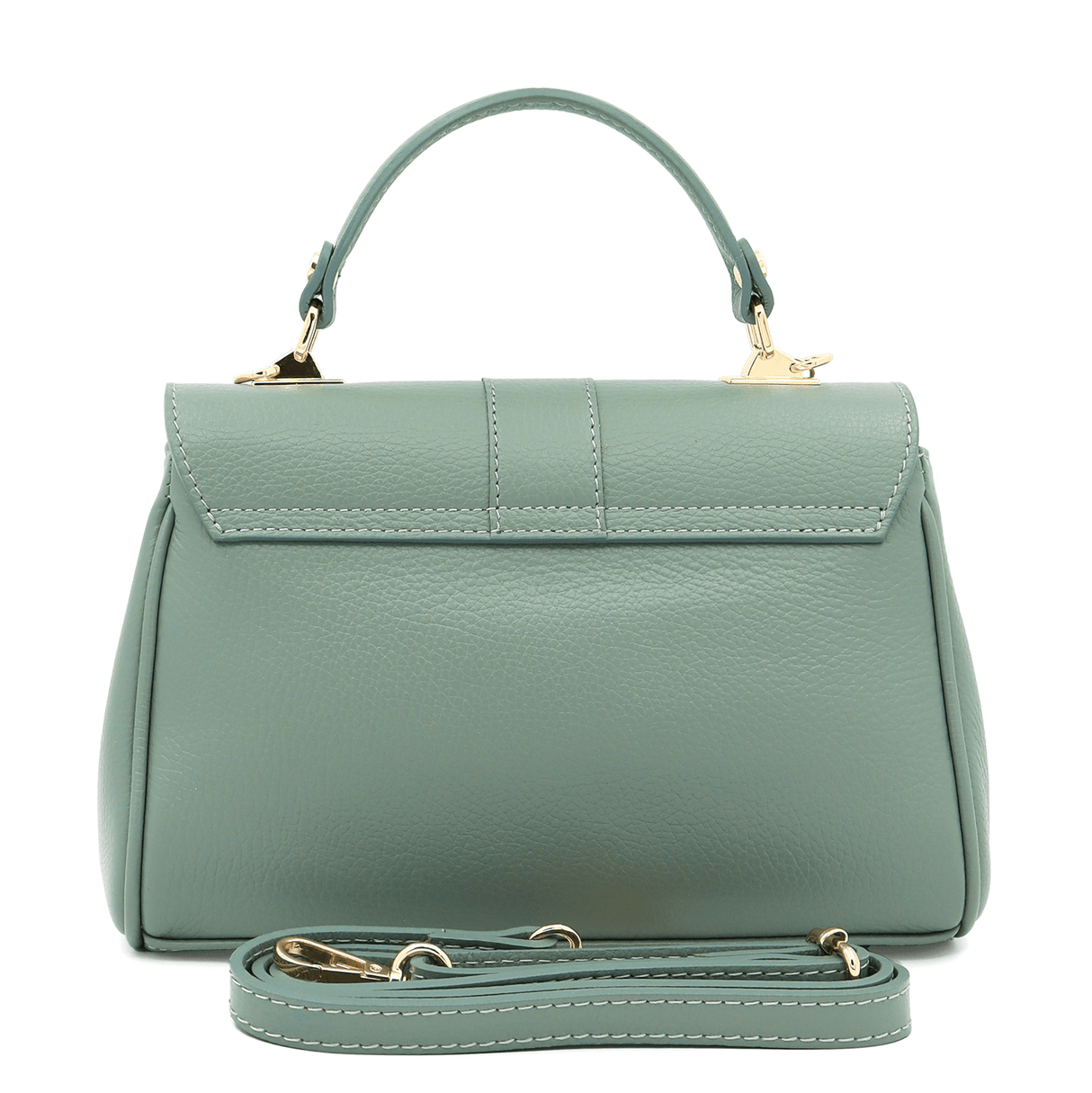 Női táska természetes bőrből Miriam - zöld