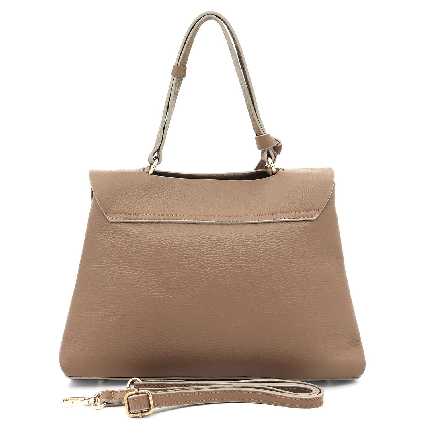 Női táska természetes bőrből Viola - világosbarna