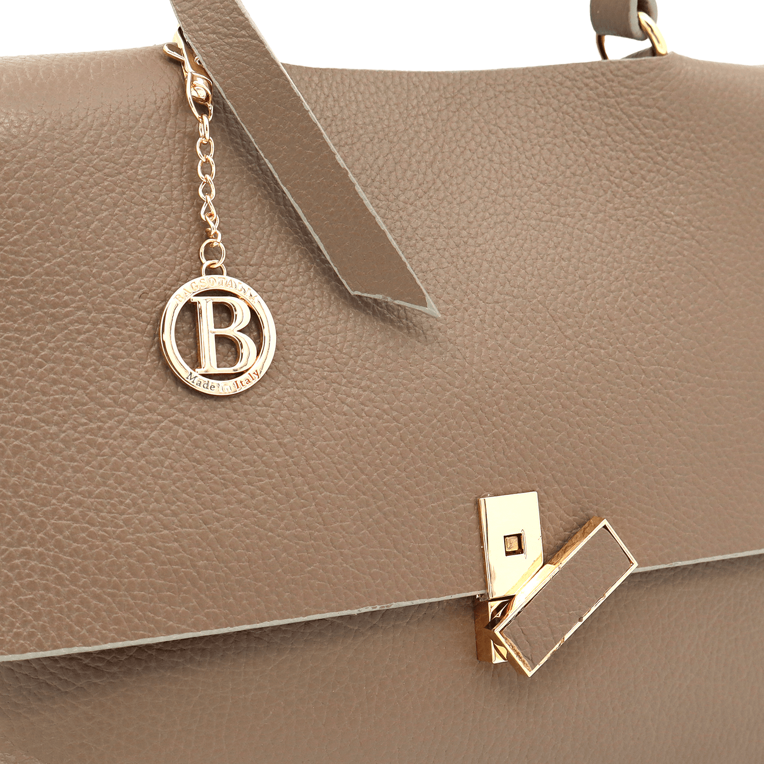 Női táska természetes bőrből Viola - világosbarna