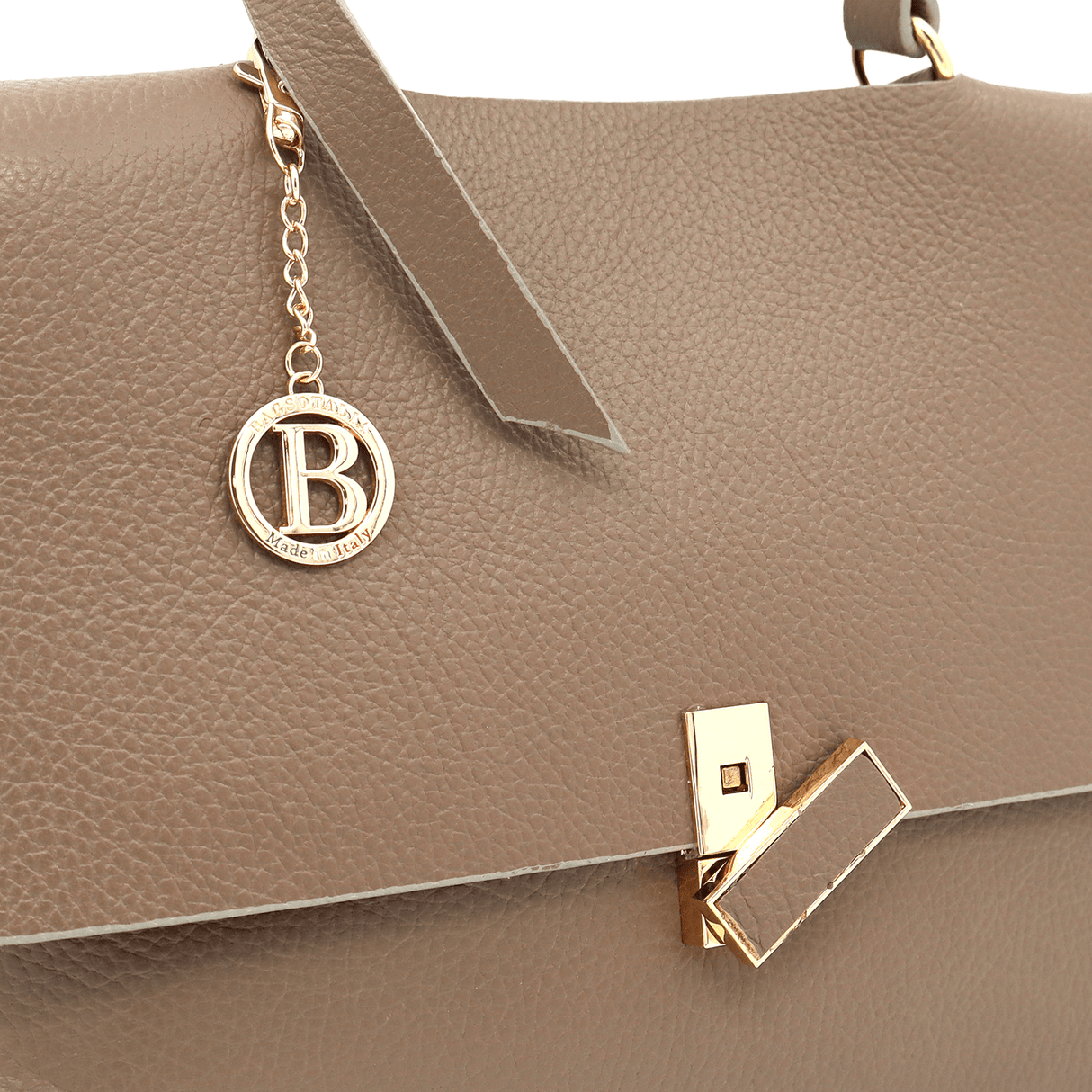 Női táska természetes bőrből Viola - világosbarna