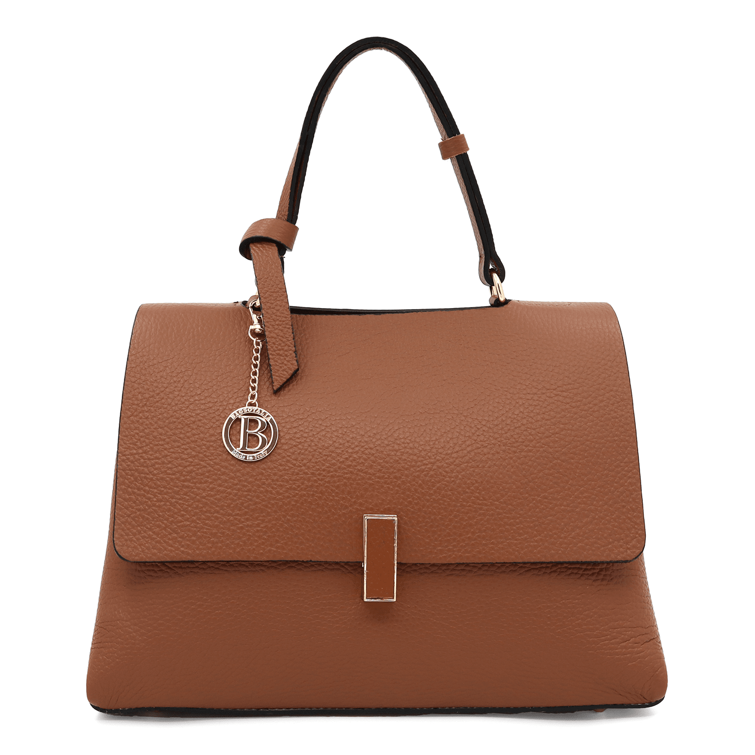 Női táska természetes bőrből Viola - cseréptetőbarna