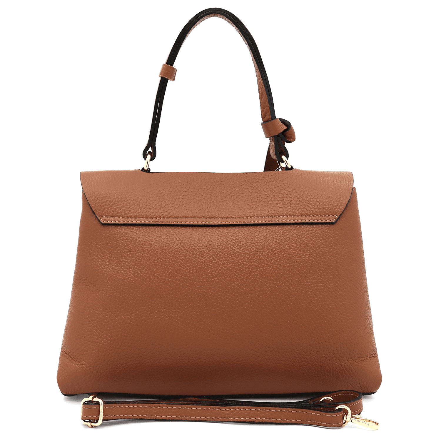 Női táska természetes bőrből Viola - cseréptetőbarna