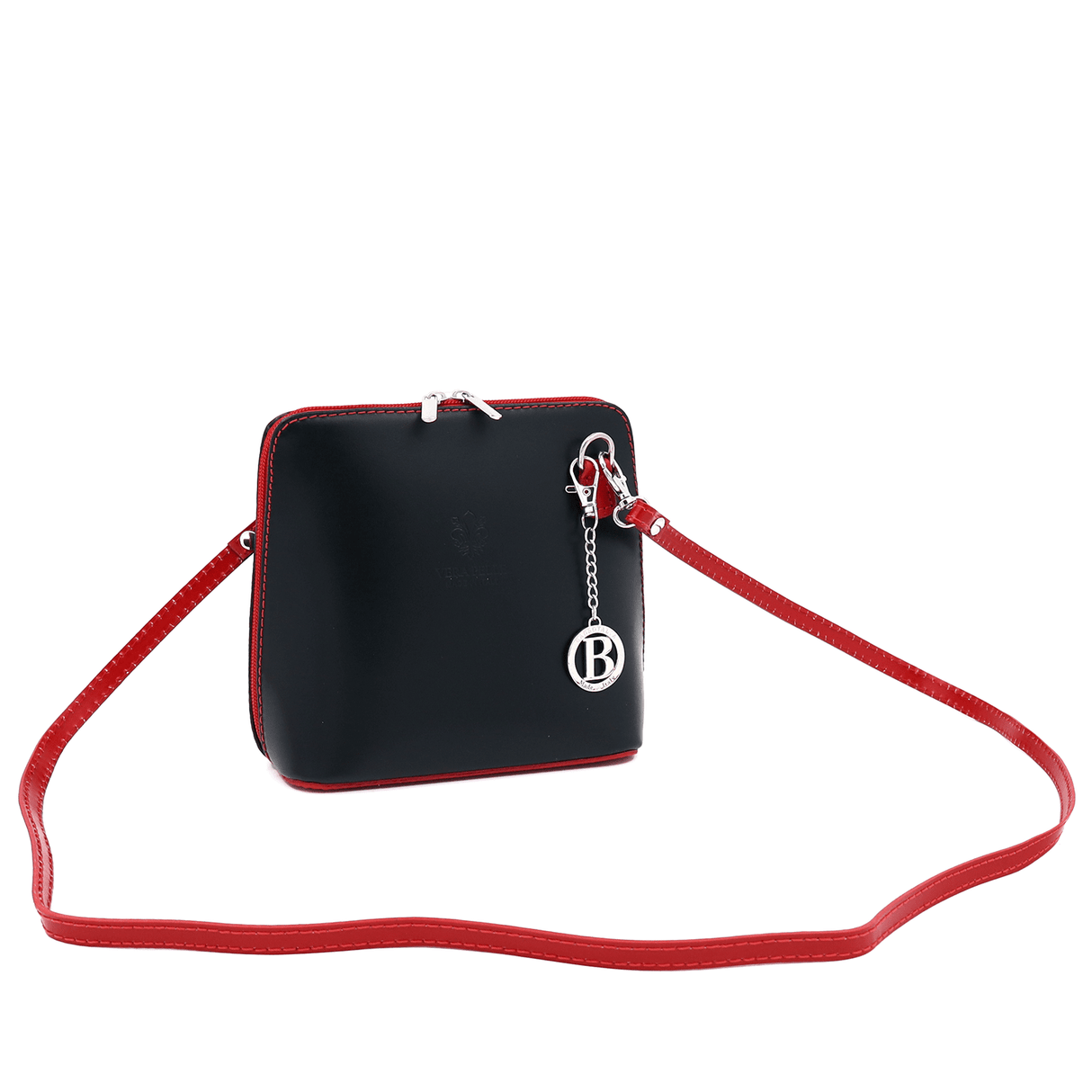 Természetes bőr válltáska - fekete